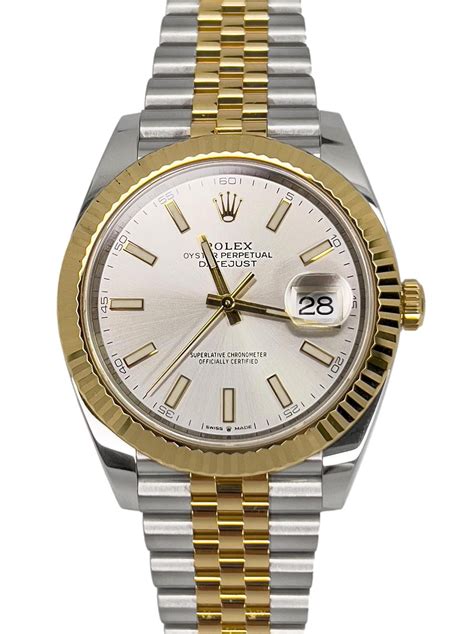 gold silber rolex|Rolex datejust 41 gold silver.